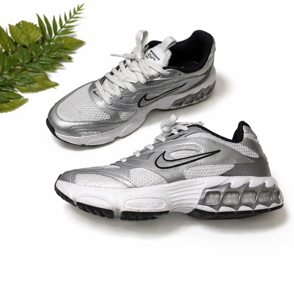 Nike Shoes - Nike Women's Zoom Air Fire Sneakers - Metallic Silver and White - Size 8